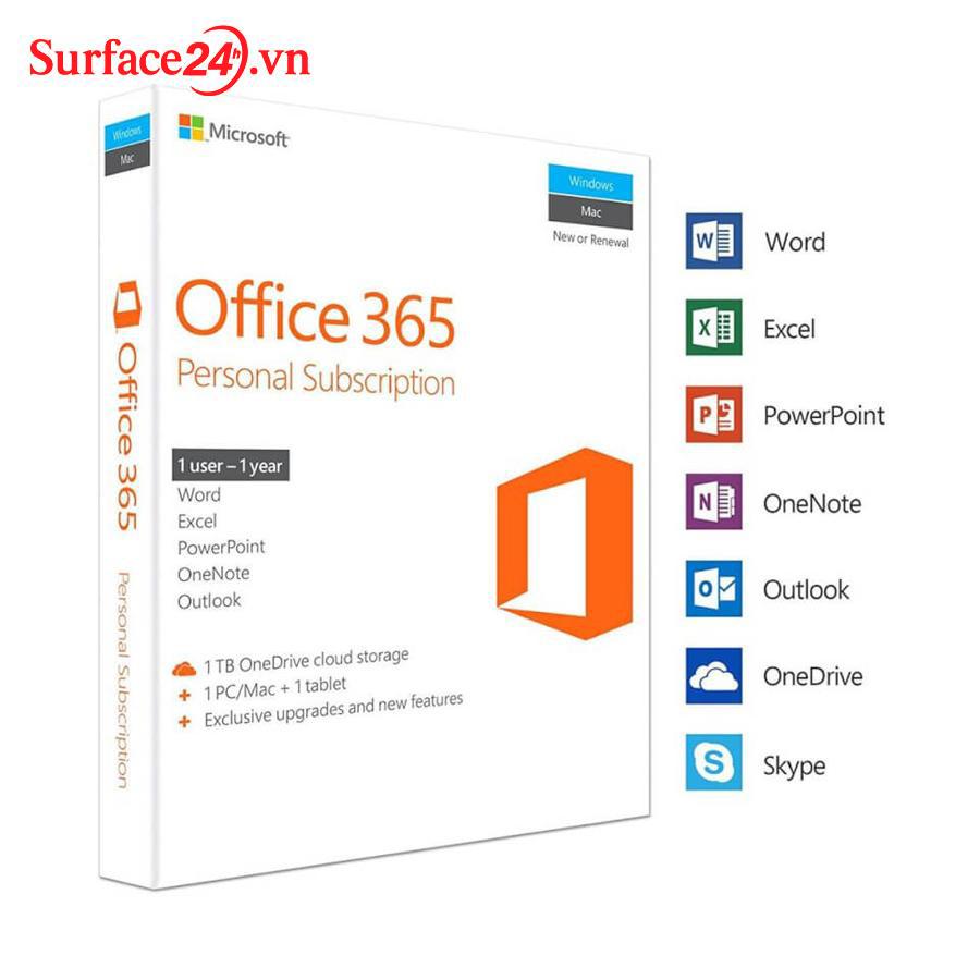 Tài khoản Microsoft Office 365 Bản quyền 1 năm